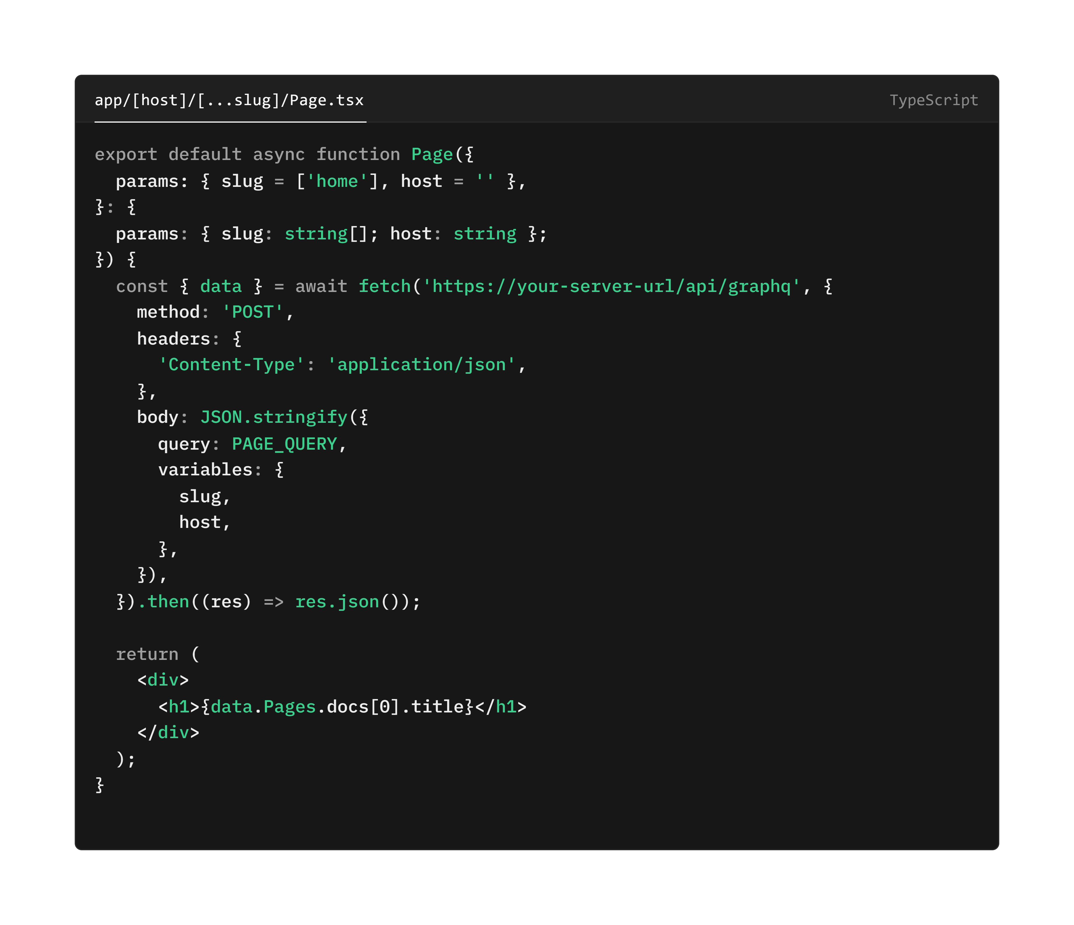 App pages 2 code snippet