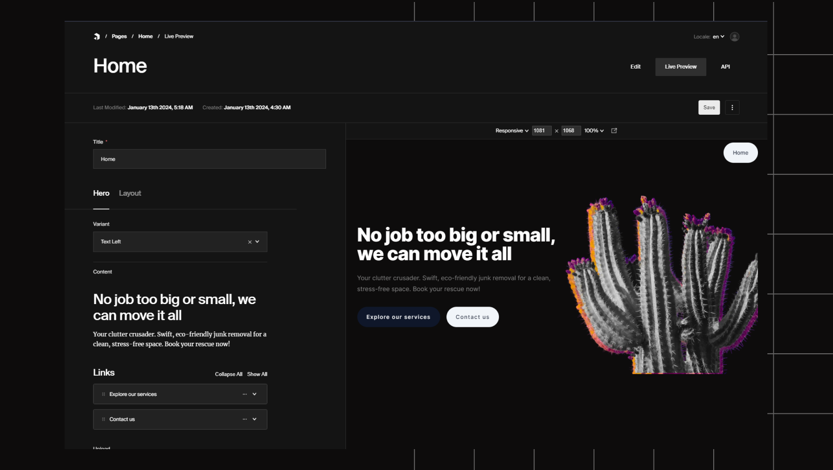 Live preview in PayloadCMS