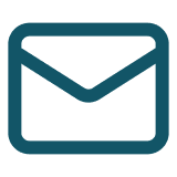 Outline icon of an envelope, commonly representing email or messages.